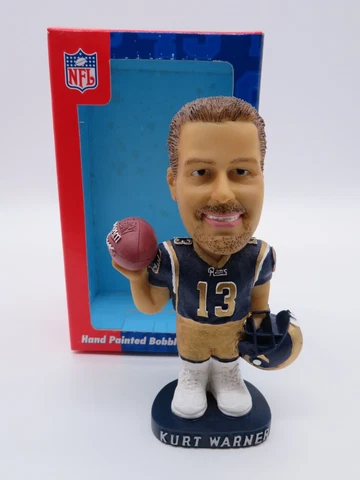 KURT WARNER, St. Louis Rams, Bobble Dobbles Bobblehead, New in Box Cover