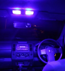 Super Bright Blue LED Interior Light Kit for Nissan D40 Navara - Picture 1 of 2