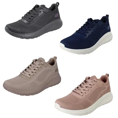 Donna SKECHERS BOBS Memoria Schiuma Vegan Scarpe Sportive - 117209 Viso Spento - Immagine 1 di 4