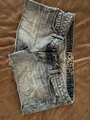 Roxy Women Blue Cut Off Denim Jean Shorts Size 7 - Image 1 of 3