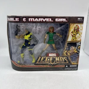 Marvel Legends Exclusive 2-Pack  Cable Vs Marvel Girl Action Figure - Picture 1 of 7