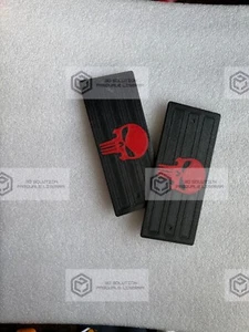 COPPIA (2) Modanature Laterali Arco Suzuki Samurai Punisher Rosso - Imagen 1 de 2