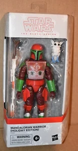 Star Wars The Black Series Holiday Edition Mandalorian Warrior Figure New - Picture 1 of 10