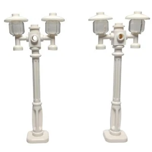 2x White LEGO Decorative CITY Street Lights - Victorian Style Lamp Post - 11062 - Picture 1 of 1
