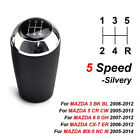 5Gear Knob Stick Shift Head Manual Pu Leather 5 Speed For Mazda 3 5 6 Cx 7 Mx 5