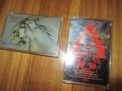 CASSETTES NATIVE AMERICAN 2 SEALED EAGLES CALL & SPIRIT OF NATIVE AMERICA #J65 - Image 1 of 2