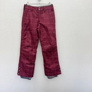 Burton Dryride Plaid Ski Snowboard Winer Adjust Waist Pants Womens size Small - Picture 1 of 15
