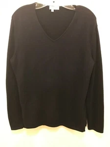 Giorgio Armani Damen Pullover Pulli Navy Baumwolle V-Ausschnitt - Bild 1 von 12