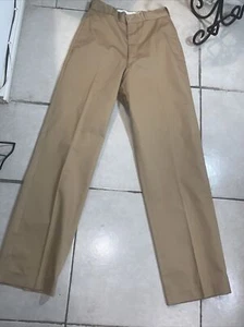PANTALONE UOMO VINTAGE US ARMY ISSUE TAN 445 RESISTENTE STAMPA 50/50 LETTINO POLY 27X31 - Foto 1 di 12