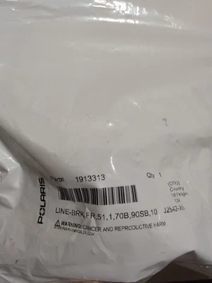 Polaris 1913313 Front Brake Line 51.1 70B 90Sb 105 RZR 4 Turbo XP Genuine OEM - Image 1 of 2