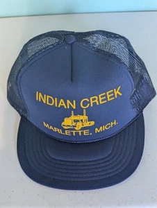Vintage Indian Creek Marlette Mi Trucker Snapback verstellbare Mütze - Bild 1 von 9