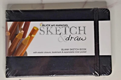 Blick Sketch & Draw Blank Sketch Book Elsatic Closure- Boomark- Pocket- Sealed - Image 1 of 4