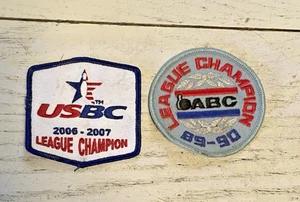 Bowling League Champion Patches Vintage 89-90 2006-2007 ABC USBC Lot 2 Bügelbild - Bild 1 von 2