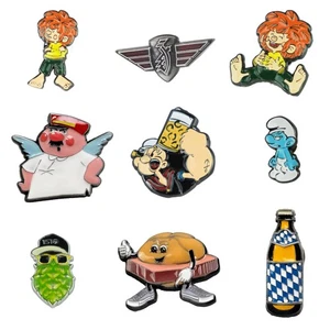 Bavarian Caps Pin / Motif Pin Pumuckl Aloisius Popeye Zündapp Beer Novelty - Picture 1 of 31