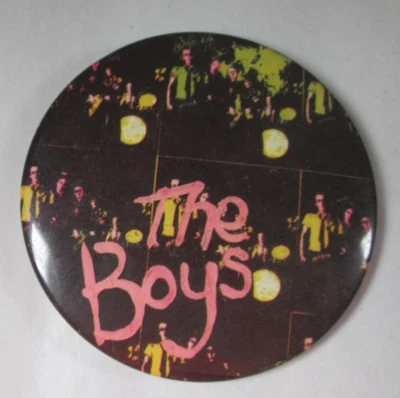 The Boys Vintage 1970s Large 63mm Bin Lid  Pin Button Badge Punk New Wave - Image 1 of 2