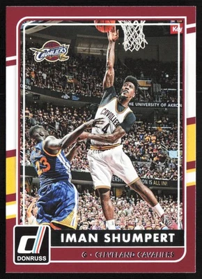 2015-16 Donruss Base Iman Shumpert Cleveland Cavaliers #124 - Imagem 1 de 2