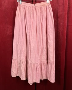 Antique Edwardian Victorian Mauve cotton skirt farm chore country primitive - Picture 1 of 6
