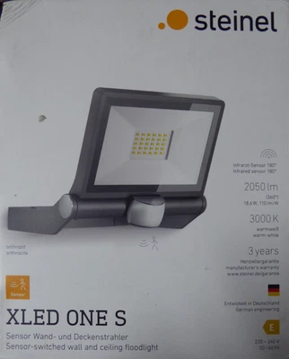 Steinel LED Strahler XLED ONE S Anthrazit Außenstrahler Bewegungsmelder 18,6 W - Bild 1 von 4