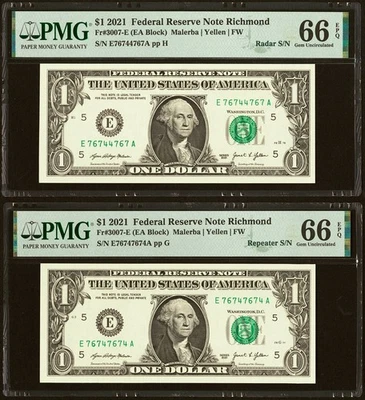 Radar & Repeater Serial Numbers 76744767 and 76747674 PMG 66 (GJ) - Image 1 of 2