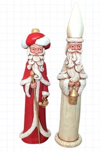 "2 lápices de madera vintage de madera N Nichols Belén Reyes Magos Navidad 9,5", 8""" - Imagen 1 de 15