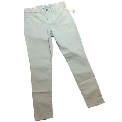 Denim Ellen Tracy The Newport tiro alto ajustado talla 10 Celadon nuevo con etiquetas Foto 1 de 4