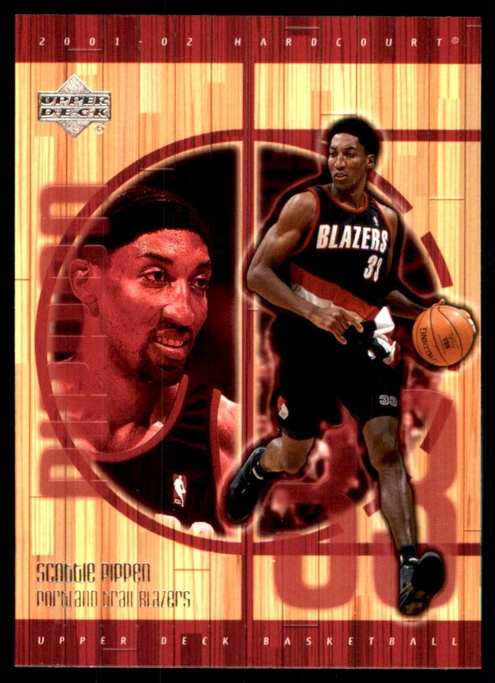 Scottie Pippen 2001-02 Upper Deck Hardcourt #68 Trail Blazers NBA READ FREE SHIP - Image 1 of 2
