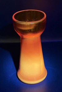 Blenko Glass Mini Vase 57-E Gold - Picture 1 of 5