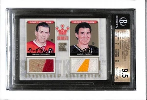 2012 SPORTKINGS 33 NATIONAL #40 GOLD 1/1 MAURICE RICHARD & MARIO LEMIEUX BGS 9.5 - Picture 1 of 2