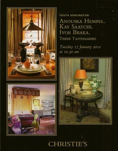 CHRISTIE’S Hempel Saatchi Braka 3 Tastemakers Interior Design Auction Catalog 12 - Bild 1 von 1