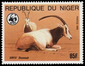 NIGER 690 - Scimitar Oryx "Oryx dammah" (pb55044) - Picture 1 of 1