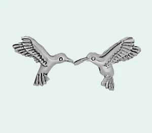 Hummingbird Earrings Sterling Silver Tiny Mini Posts Studs Bird Garden - Picture 1 of 4