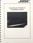 Bose Acoustimass-10 Series II Loudspeaker System Service Manual