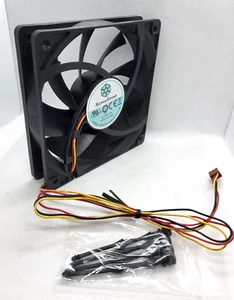 Ventilador de caja globo Silverstone S1202512LELN-3M - 120 mm - 12 V - 3 pines + soportes de goma - Imagen 1 de 3