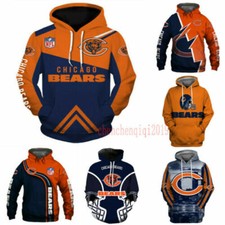 chicago bears vintage moletom com capuz