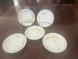 Set di 5 ciotole Meito Keepsake China Berry 5-1/2" bordate oro - Foto 1 di 7
