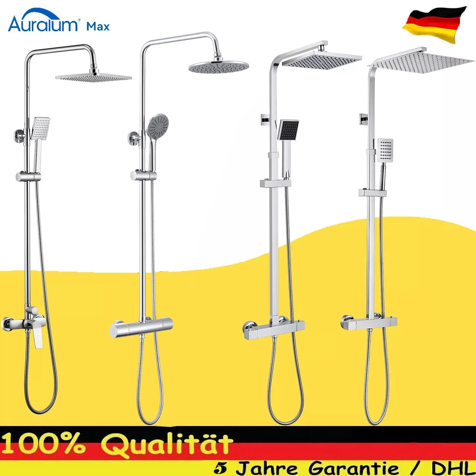 Duschsystem Duschpaneel Regendusche Massage Duschset Duscharmatur mit Handbrause - Bild 1 von 1
