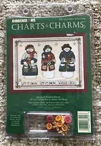 New DIMENSIONS Charts & Charms Let it Snow While I Sew Counted Cross Stitch 8514 - Picture 1 of 3