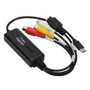 USB 3.1 DVD Audio Capture Adapter Card DVD/VCD/MP4 Type-C for PC Smartphone - Afbeelding 1 van 10