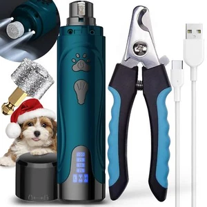 Juego de cortauñas y lima de uñas eléctrica para perros - Imagen 1 de 7