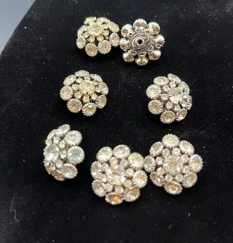 Vintage set crystal buttons - Image 1 of 1