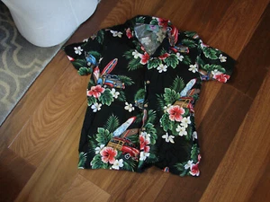 Jade Fashions Aloha Shirt Boy's Size Medium  35" Chest Made in Hawaii 100% Coton - Picture 1 of 5
