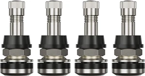 Vástagos de válvula de metal Ckauto 4 piezas TR416 montaje exterior se adapta a orificios de llanta de 0,453"" y 0,625 - Imagen 1 de 12