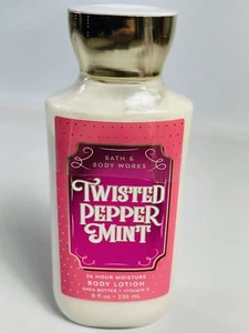 NEW BATH & BODY WORKS TWISTED PEPPERMINT BODY LOTION 8 OZ. SEALED - Picture 1 of 3