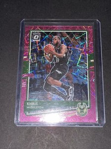 2020-21 Panini Donruss Optic Pink Velocity Prizm 65/79 Khris Middleton #55