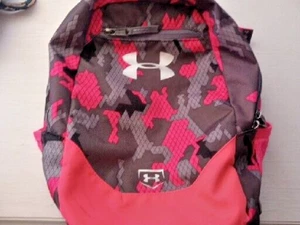 Under Armour, Mochila Escolar Tormenta, RN 96510 Rosa, Gris, Camuflaje, Exterior - Imagen 1 de 9