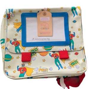 Cartera con cuadro forro rosa infantil - bolso sobre hombro - capitán estampado increíble - Imagen 1 de 10