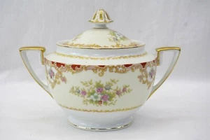 EUC VTG Noritake China 'Hampton' Sugar Bowl w/Lid | #582, Discontinued, Gold - Picture 1 of 6