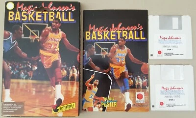 Magic Johnson's BASKETBALL ©1989 Juego Mastertronic para Commodore Amiga 500 EN CAJA Foto 1 de 4