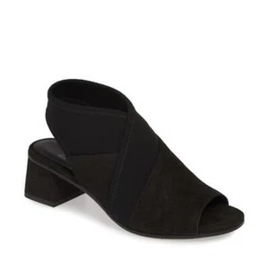 Eileen Fisher Women's Black Luca Stretch Slingback Sandal Size 6.5 - Picture 1 of 9