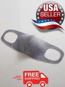 4 Pcs Gray Washable Face Mask / Facial Cover / reusable USPS - Picture 1 of 5